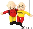 Plush Stuffed Motu-Patlu Soft Toys for Kids, Multicolor, Set of 2