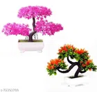 Plastic Artificial Plant (Multicolor, Pack of 2)