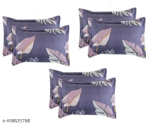 Cotton Pillow Covers (Multicolor, 18x28 inches) (Pack of 6)