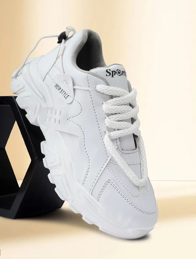 Casual Shoes for Women (White, 5)