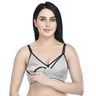 Cotton Blend Solid Non Padded Feeding Bras for Women 