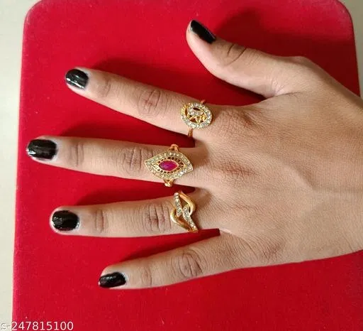 Finger Ring for Men, Pack of 3