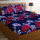 Polycotton Queen Size Bedsheet with Pillow Cover 