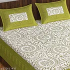 Cotton Queen Bedsheet with 2 Pillow Cover 