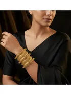 Samridhi Princess Viral Golden Bangle Pack of 2
