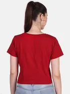 Cotton Blend Printed Top for Women 