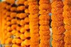 Polyester Artificial Marigold Flowers Garlands 