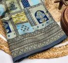 Litchi Silk Zari Woven Saree for Women, Teal 