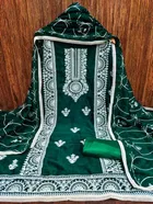 Vichitra Silk Unstitched Dress Material for Women 