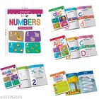 Children Spiral Educational Wall Chart with capital, small letter, number & pattern writing books For Kids 