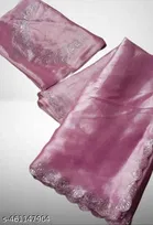Jimmy Choo Embellished Saree For Women, Purple