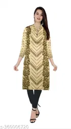 Woolen Printed Kurti for Women 