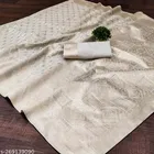 Cotton Linen Zari Woven Saree for Women 