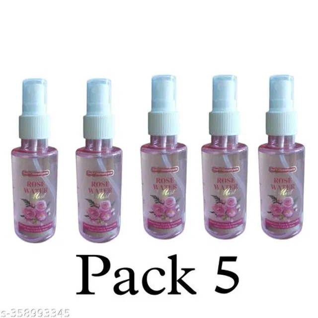 Rose Water Mist (100 ml, Pack of 5)
