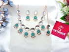 Rose Gold Plated Beautiful Necklace Set for Women 
