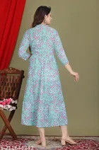 Rayon Printed Anarkali Kurti for Women 