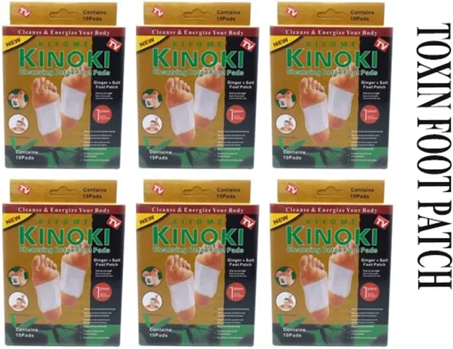 Kinoki 10 Pcs Cleansing Foot Patches (Pack of 6)