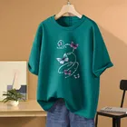 Oversized Cotton Blend T-shirts for Women 