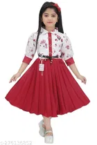 Cotton Blend Frock for Girls 