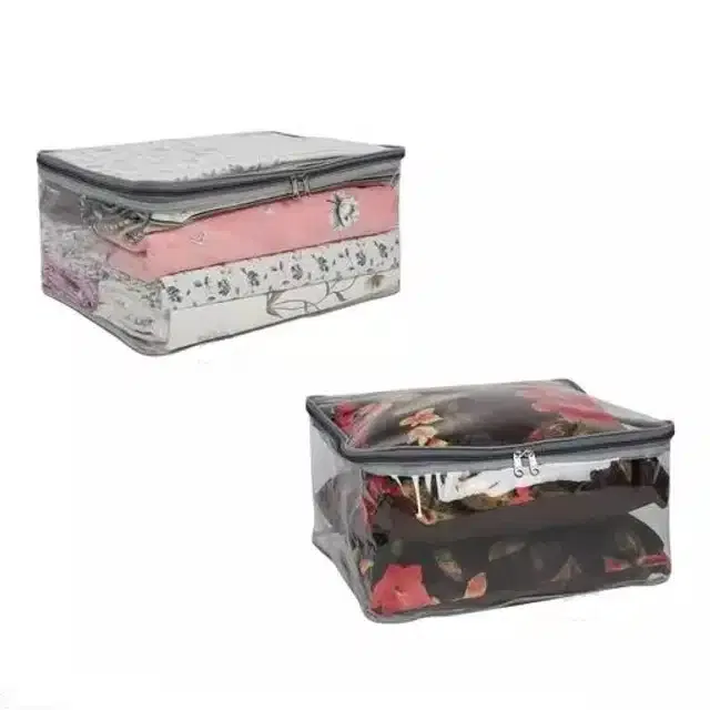 Clothes Storage Covers (Black, Pack of 2)