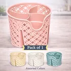 Multipurpose Storage Organizer with 4 Divided Compartment |Spoon Stand | Pen or Pencil Holder| Stationery Holder for Office  