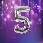 Foil Balloon for Birthday Celebration, No. 5 