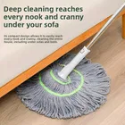 Mop and Twist Microfiber Twist Mop for Floor Cleaning, Microfiber Squeeze Twist Mop Stick for Cleaning, Pocha for Floor Cleaning