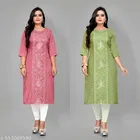 Botanical Cotton Kurti for Women, Pack of 2 