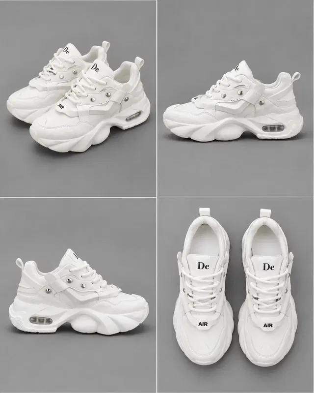 Casual Shoes for Men (White, 6)