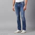 Denim Slim Fit Jeans for Men (Blue, 32)
