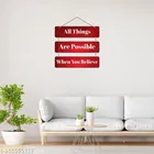 MDF Wooden Wall Hanging Quotes 