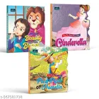 Fairy Tale Shaped Story Book | Beauty and the Beast, Cinderella, and The Pied Piper | Book for kids | Board Book for kids | fairy tales | story book 