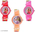 Analog Watch for Girls (Multicolor, Pack of 3)