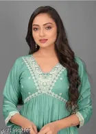 Solid Acrylic Kurta Set for Women 