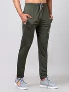 Polyester Solid Trackpant for Men (Olive, XS)