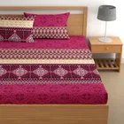 Polycotton Fitted Elastic Double Bedsheet 