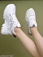 Shoetopia Solid Mesh Sneakers for Girls 