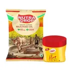 Nutra Drop Kachi Ghani Mustard Oil 825 g + Catch Hing powder 10 g