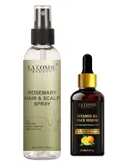 La'Conde Beauty Natural Rosemary Water Hair Spray 