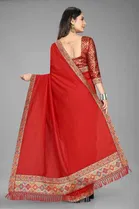 SVB Saree Vichitra Silk Saree With Jacquard Blouse 