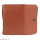 Slim PU Wallet & Card Holder, Brown