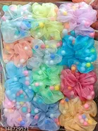Pack of 12 Scrunchies for Women 