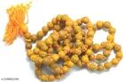 Haldi Mala Baglamukhi Mala Turmeric Rosary Wood Chain with Jaap Bag for Men 