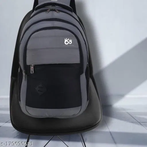 Nylon Backpack for Men & Women, Grey