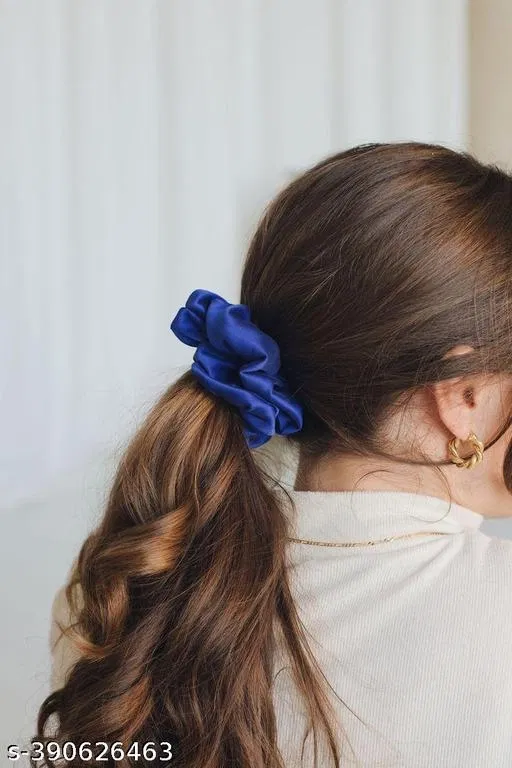 Pack of 12 Scrunchies for Women (Multicolor, Pack of 12)