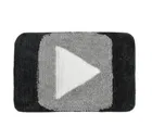 Microfiber Doormat, Grey 
