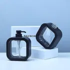 Plastic Refillable Liquid Soap Dispenser for Bathroom (Multicolor, 300 ml) (Pack of 2)