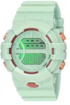 Rubber Strap Round Dial Sports Watch for Kids (Green)
