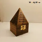 Sheesham Wooden Handicrafts Handmade Incense Holder - Medium 