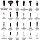 Makeup Brushes Set, Multicolor, Set of 1
